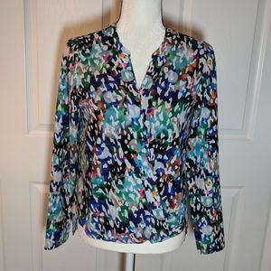 Cooper & Ella assymetrical hem blouse size XS